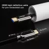 HDMI kabelis Unitek C11085GY01-15M — HDMI Type A į A, 30 m, HDMI 2.1, 8K@60Hz, 4K@144Hz, paauksuoti kontaktai, juodas