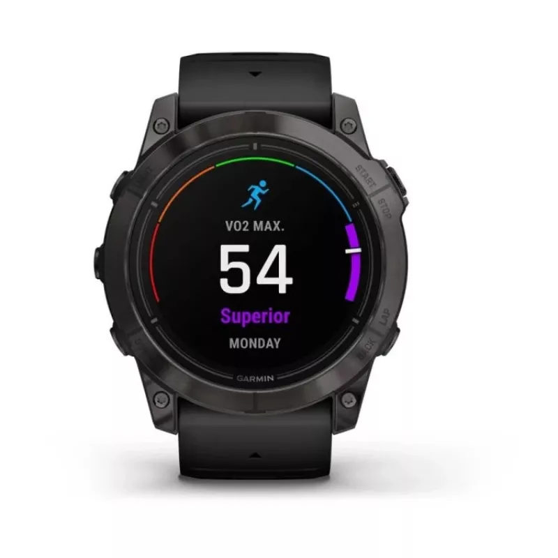 Garmin EPIX PRO g2 51mm Safyras Anglies Pilkas DLC Titanas Juodas