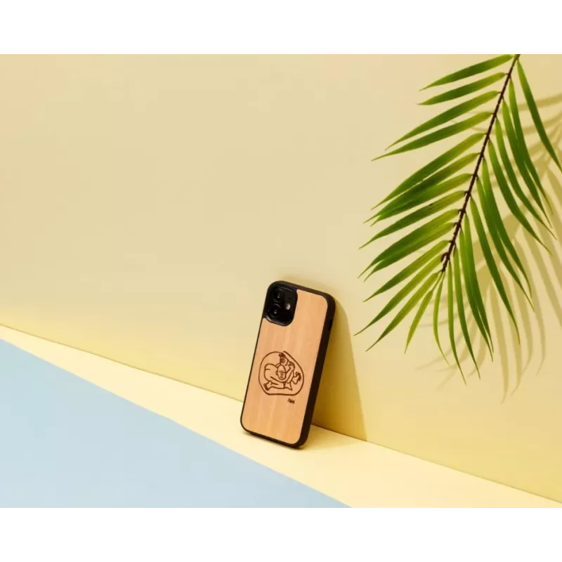Apsauginis dėklas Man and Wood iPhone 12 mini – vaikiškas žuvies dizainas