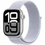 Apple Watch Series 10 aliuminio korpusas GPS + Cellular 42mm sidabrinis Sport Loop mėlynas debesis