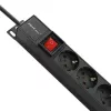 Qoltec aliumininis PDU stelažui | 16A | 16 x Schuko | Vertikalus | 1,8 m