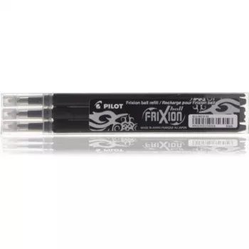 Pilot rašiklių pildymo rinkinys 3x Frixion juoda (BLS-FR7-B-S3)