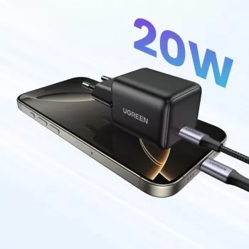 UGREEN X512 20W GAN 1X USB-C sieninis įkroviklis - juodas