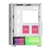 PC korpusas Montech X3 GLASS Midi Tower baltas