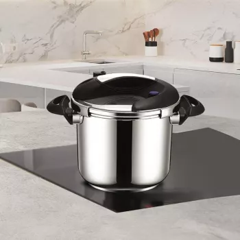 Slėginis puodas Maestro MR-2901, 6 L, 22 cm skersmuo, sidabrinis, nelipni danga