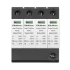 Apsauginis įtampos ribotuvas QOLTEC 52588 AC 4P 420V T2 C — 4 polių, 420 V, 2 tipo