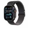 Apple 49mm Black Titanium Milanese Loop Medium – Juodas titano apyrankė Apple laikrodžiams