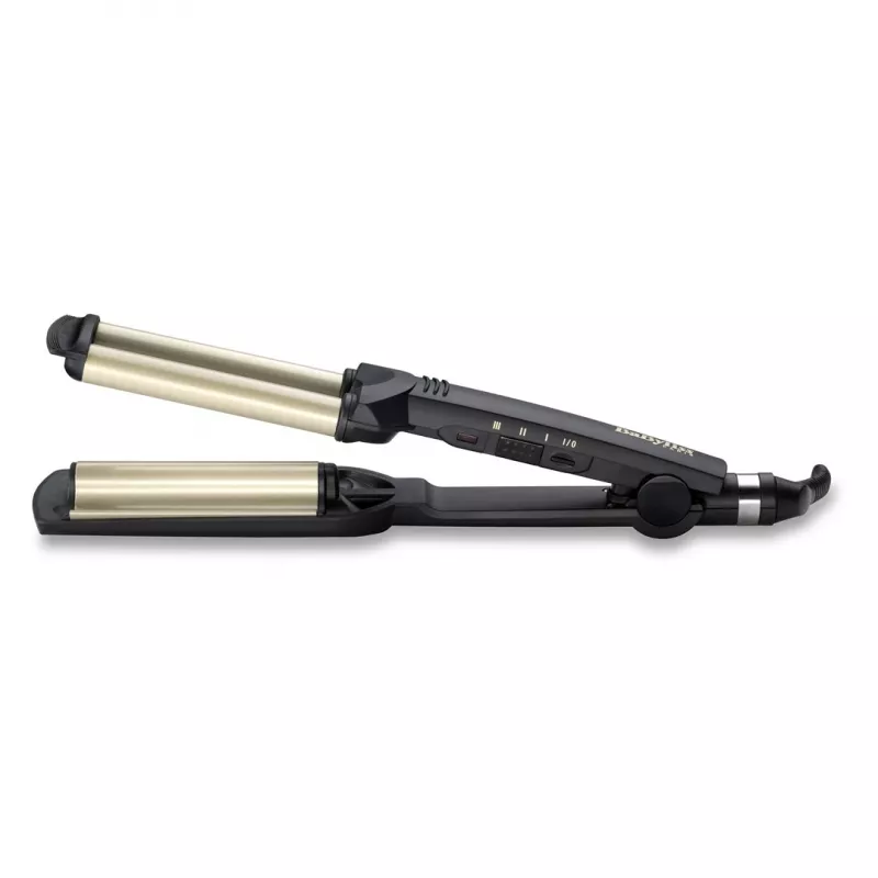 BaByliss C260E EasyWaves tekstūravimo lygintuvas šiltai juodas, sidabrinis, 70.9 W (1.8 m)