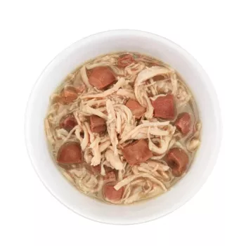 Šlapias kačių ėdalas Agras Pet Foods Schesir 80 g – Vištiena, be grūdų, suaugusiems, bet kuriai veislei