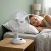 Adler AD 7302 stalinis ventiliatorius baltas 23 cm 2 greičiai su svyravimu 60 W
