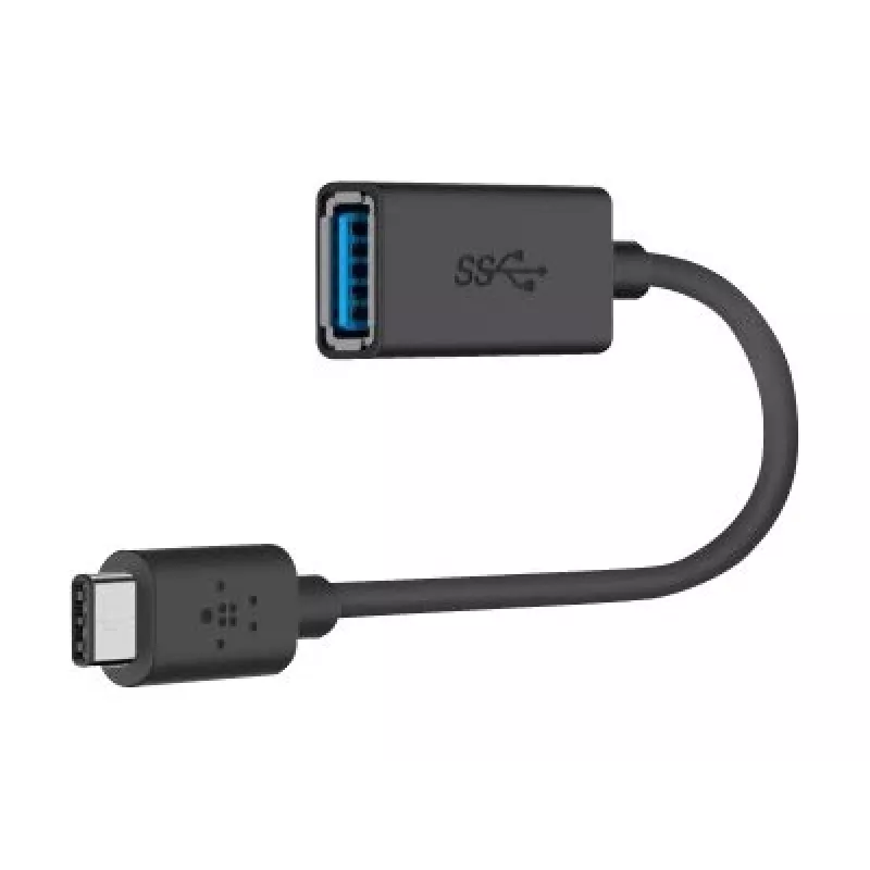 Belkin USB 3.0 adapteris iš USB-C į USB-A, 5 Gbps, juodas