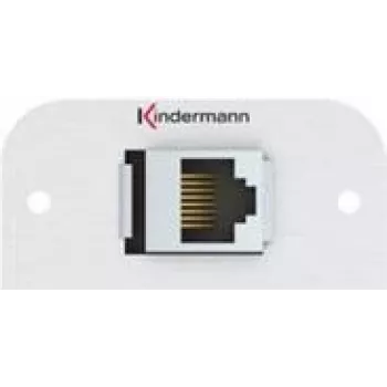 Kindermann Konnect 54 alu - Modulinis Faceplate-Snap-In - RJ-45 (7441000527)