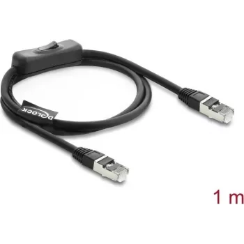 Tinklo laidas DELOCK 81562 Cat6 F/UTP (FTP) 1 m RJ-45 – Juodas