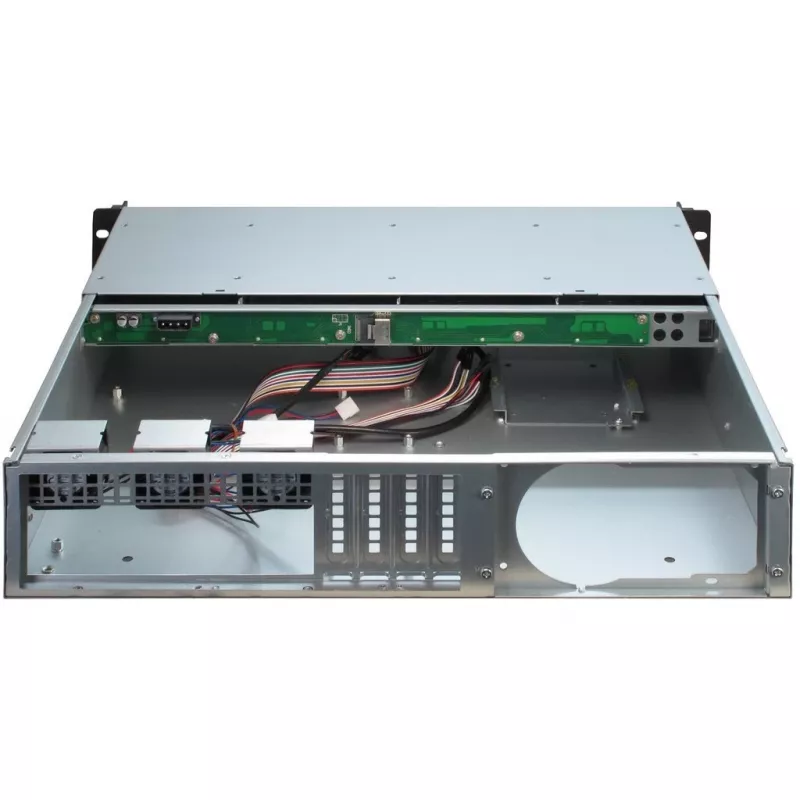 Inter-Tech IPC 2U-2404S – 2U stelažinis korpusas micro ATX, 4x karšto keitimo kietieji diskai
