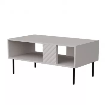 Staliukas Cama LUCCA suolas/stalas 100x55x46 kašmyras, stačiakampis pilkas viršus