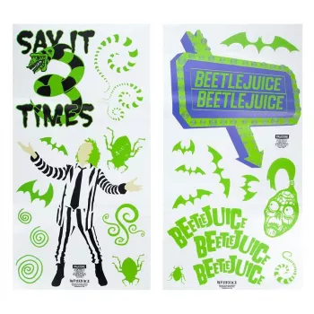 Sieniniai lipdukai Paladone Beetlejuice PP13439BJ – dekoratyvinių lipdukų rinkinys