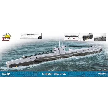 Plastikinis modelis povandeninis laivas Cobi Type VIIC 1:300, rinkinys 4857