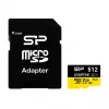 Atminties kortelė Silicon Power Inspire 512 GB MicroSDXC V30 UHS-I U3 A2 4K + adapteris (SP512GBSTXLA2V1NSP)