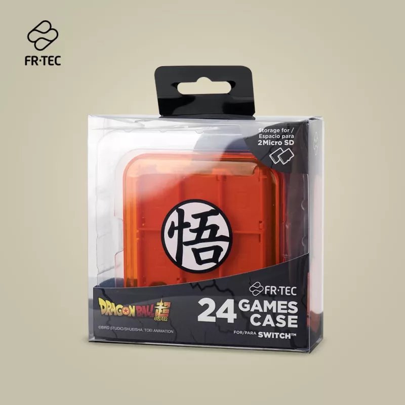 Dėklas žaidimų kasetėms FR-TEC Dragon Ball Super Nintendo Switch oranžinis