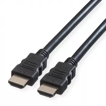 ROLINE HDMI laidas 5m A tipo kištukas-auksuoti kontaktai juodas