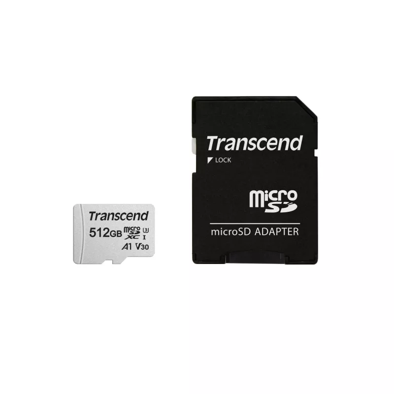 „Transcend“ 512GB „MicroSDXC“ atminties kortelė 300S