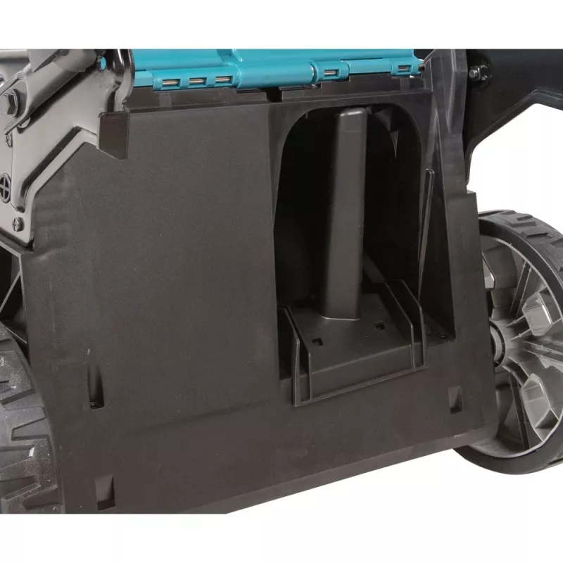 Makita DLM538Z akumuliatorinė vejapjovė stūmimo tipo, juoda, mėlyna, metalinė