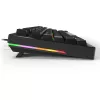 Sharkoon SGK25 klaviatūra USB QWERTZ vokiška juoda 75% RGB LED