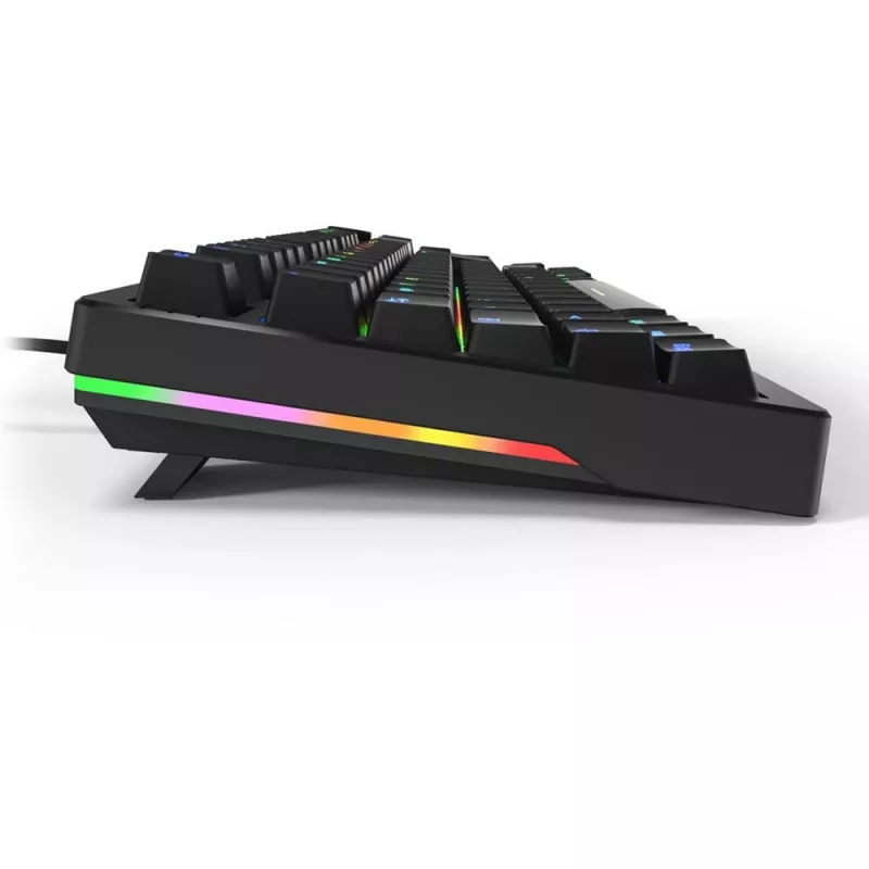 Sharkoon SGK25 klaviatūra USB QWERTZ vokiška juoda 75% RGB LED