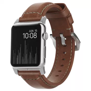 Nomad NM1A4RST00 - Dirželis iš odos, skirtas Apple Watch, rudas