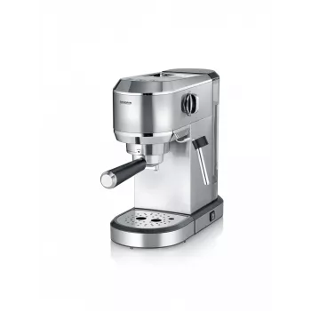 SEVERIN Newspresa KA 5997 pusiau automatinis espresso aparatas, 1 L, 1350 W, juoda/šlifuotas plienas/chromas