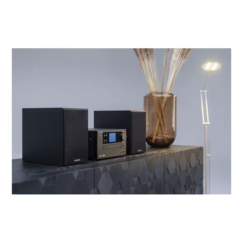 Kenwood M-725DAB-B namų garso mikro sistema, 25 W, juoda (M725DABB)