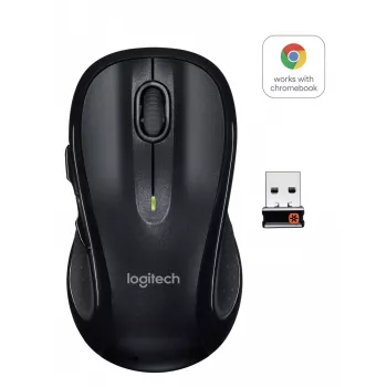 Belaidė pelė Logitech M510 (910-001826) – juoda, lazerinė