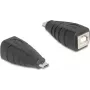Kabelio lyties keitiklis DeLOCK 67201 USB Type Micro-B į USB Type-B juodas