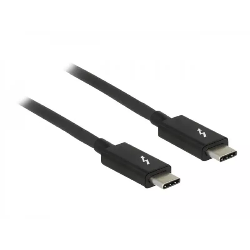 Thunderbolt kabelis DeLOCK 84845 1 m 20 Gbit/s Juodas