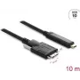 Kabelis DELOCK 83632 – USB 2.0, USB-C į Micro-USB B, 10 m, juodas