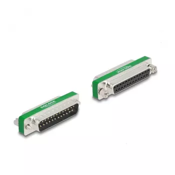 DeLOCK RF/EMI trikdžių slopinimo filtras D-Sub 25 kontaktų (patinas į patelę) žemųjų dažnių talpinis