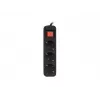Prailginimo laidas Lanberg PS1-03F-0150-BK 1,5 m 3 kištukiniai lizdai juodas
