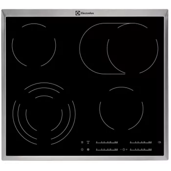 Elektrinė kaitlentė Electrolux EHF46547XK, įmontuojama, juoda, 4 zonos, liečiamas valdymas