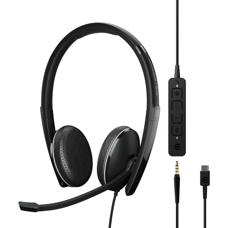 Ausinės EPOS ADAPT 165T USB-C II juodos