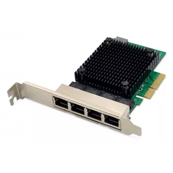 Digitus DN-10136 4 prievadų 2.5 Gigabit Ethernet tinklo plokštė PCI Express Realtek