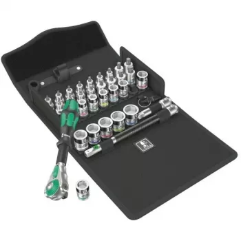 Wera 05003536001 8100 SB All-in Zyklop Speed veržliarakčių rinkinys, 3/8 colio, 35 dalių