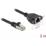 DeLOCK 90776 tinklo kabelis 2 m Cat6a S/FTP RJ-45 juodas
