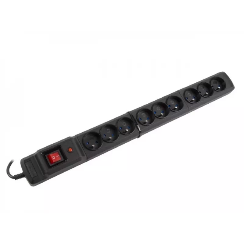 Įtampos apsaugos blokas Armac M9/15/CZ juodas 9 lizdai 250V 1,5m
