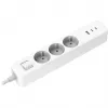Power strip Xiaomi BHR07UKEU — 3 lizdai Type F, 250 V, 1,4 m laidas, baltas