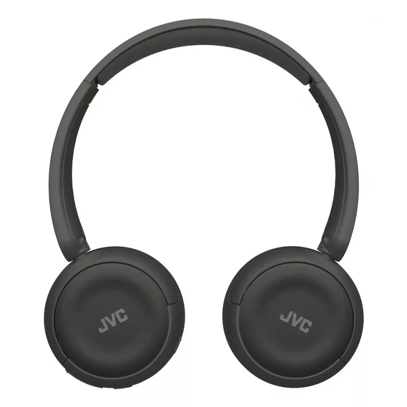 Ausinės JVC HA-S59W – belaidės ir laidinės Bluetooth, USB‑C, uždėjimo ant ausų, 20–20000 Hz, 1,2 m laidas, 148 g, juodos