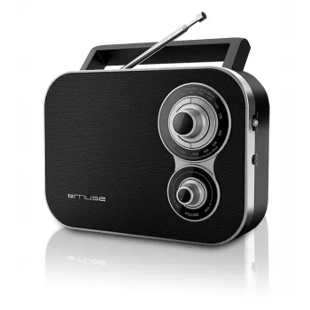 Muse M-051R | 2 juostų nešiojamas radijo imtuvas | Juoda