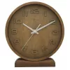 NeXtime 5192gs Wood Wood Small sieninis laikrodis, 22x20 cm, medinis, pilkas