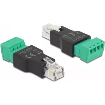 Adapteris RJ11/14 vyriškas į gnybtų bloką 4 kontaktų DeLOCK 66527