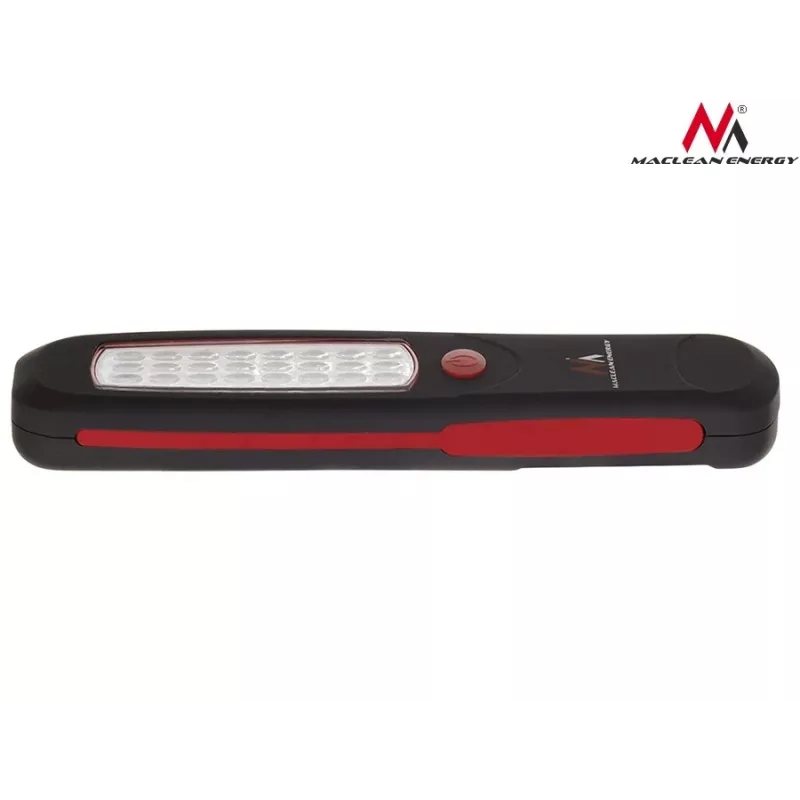 Dirbtuvės lempa MACLEAN MCE03 — 24 LED, magnetinis pagrindas ir kabliukas, maitinama baterijomis (3×AAA)