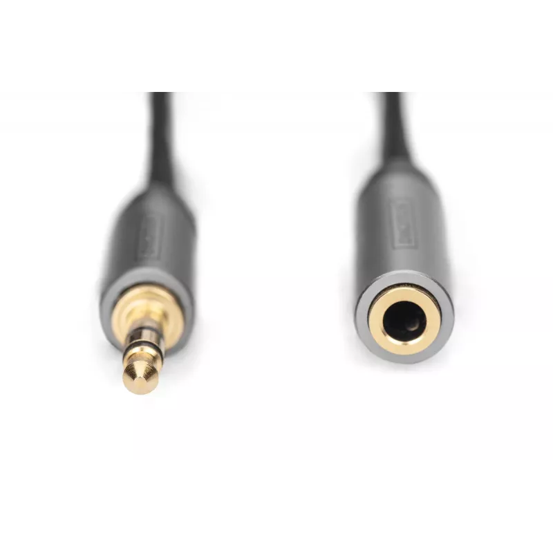 Digitus Audio ilginimo kabelis 3.5mm kištukas – 3.5mm lizdas 1.8m Juodas
